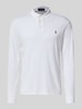 Polo Ralph Lauren Slim Fit Poloshirt aus reiner Baumwolle Weiss