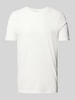 MCNEAL T-shirt met geribde ronde hals Zand
