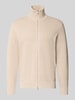 Marc O'Polo Regular Fit Strickjacke aus reiner Baumwolle Beige