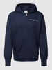 Gant Sweatjack met capuchon Marineblauw