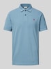 Replay Regular Fit Poloshirt mit Logo-Stitching Royal