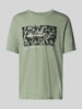 Jack & Jones T-Shirt mit Label-Print Modell 'JEFF' Mint