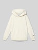 CHAMPION Regular fit hoodie met logostitching, model 'Icons' Offwhite