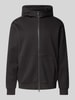 EA7 Emporio Armani Sweatjacke mit Zweiwege-Reißverschluss Black