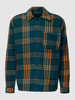 MCNEAL Hemdjacke mit Allover-Muster Petrol