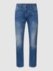 PME Legend Regular fit jeans in used-look, model 'Nightflight' Lichtblauw