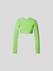 Jacquemus Cropped Longsleeve mit Schnürung Grün