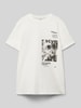 Only Regular Fit T-Shirt aus reiner Baumwolle Modell 'PERNILLE' Weiss