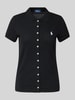 Polo Ralph Lauren Poloshirt met labelstitching Zwart