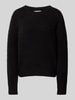 Marc O'Polo Regular Fit Bouclé-Pullover aus Schurwolle-Alpakawolle-Mix Black