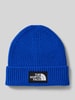 The North Face Beanie met labeldetail Koningsblauw