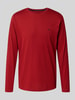 Fynch-Hatton Longsleeve mit Logo-Detail Dunkelrot