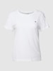 Gant T-shirt met labelstitching, model 'SHIELD' Wit