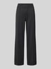 ROSNER Wide leg stoffen broek met elastische band, model 'May' Antraciet