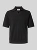 JAKE*S STUDIO MEN Poloshirt met structuurpatroon Zwart