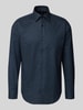 BOSS Koszula biznesowa o kroju regular fit z mieszanki bawełny Granatowy