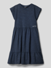 s.Oliver RED LABEL Kleid mit Volantsaum Marineblau