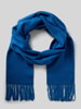 FRAAS Schal mit Fransen Modell 'Cashmink' Jeansblau