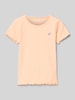 Tom Tailor T-Shirt mit Label-Stitching Apricot