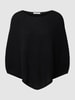 Christian Berg Woman Poncho aus Kaschmir Black