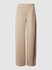 ICHI Stoffen broek met paspelzak aan de achterkant, model 'KATE' Beige