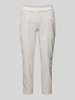 TONI Slim fit joggingbroek met verkort model, model 'Sue' Lichtgrijs