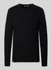 Only & Sons Regular fit gebreide pullover van puur katoen, model 'ERIC' Zwart