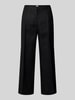 Brax Straight Leg Leinenhose mit verkürztem Schnitt Black