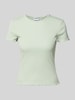 Jake*s Casual T-Shirt mit Muschelsaum Mint