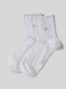 CK Calvin Klein Socken mit Label-Detail im 2er-Pack Weiss