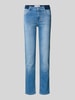 Angels Slim fit jeans met elastische band Bleu