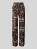 ONLY Relaxed Fit Weite Hose aus reiner Viskose Modell 'KAVI' Schoko
