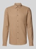 Only & Sons Slim fit vrijetijdsoverhemd met borstzak, model 'GUDMUND' Beige