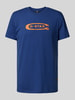 G-Star Raw T-shirt met labelprint Koningsblauw