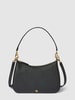 Lauren Ralph Lauren Schultertasche aus Leder mit Label-Detail Black