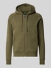 BOSS Green Sweatjack van katoenmix model 'Saggy' Donkergroen