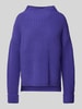 Selected Femme Sweter z dzianiny z golfem model ‘SELMA’ Niebieski