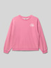 Roxy Sweatshirt met labelprint Felroze