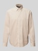 Marc O'Polo Regular fit corduroy overhemd van puur biologisch katoen Offwhite