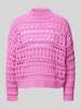 Only Pullover mit Lochmuster Modell 'LEAH' Pink