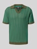 Scotch & Soda Poloshirt mit V-Ausschnitt Oliv