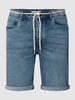 REVIEW Jeansshorts im Used-Look Blau