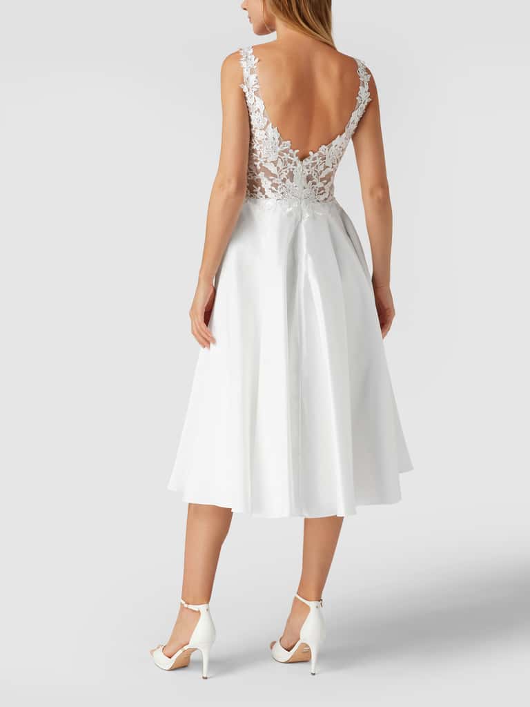 Mascara cocktailkleid mit floralen Stickereien (offwhite) online kaufen