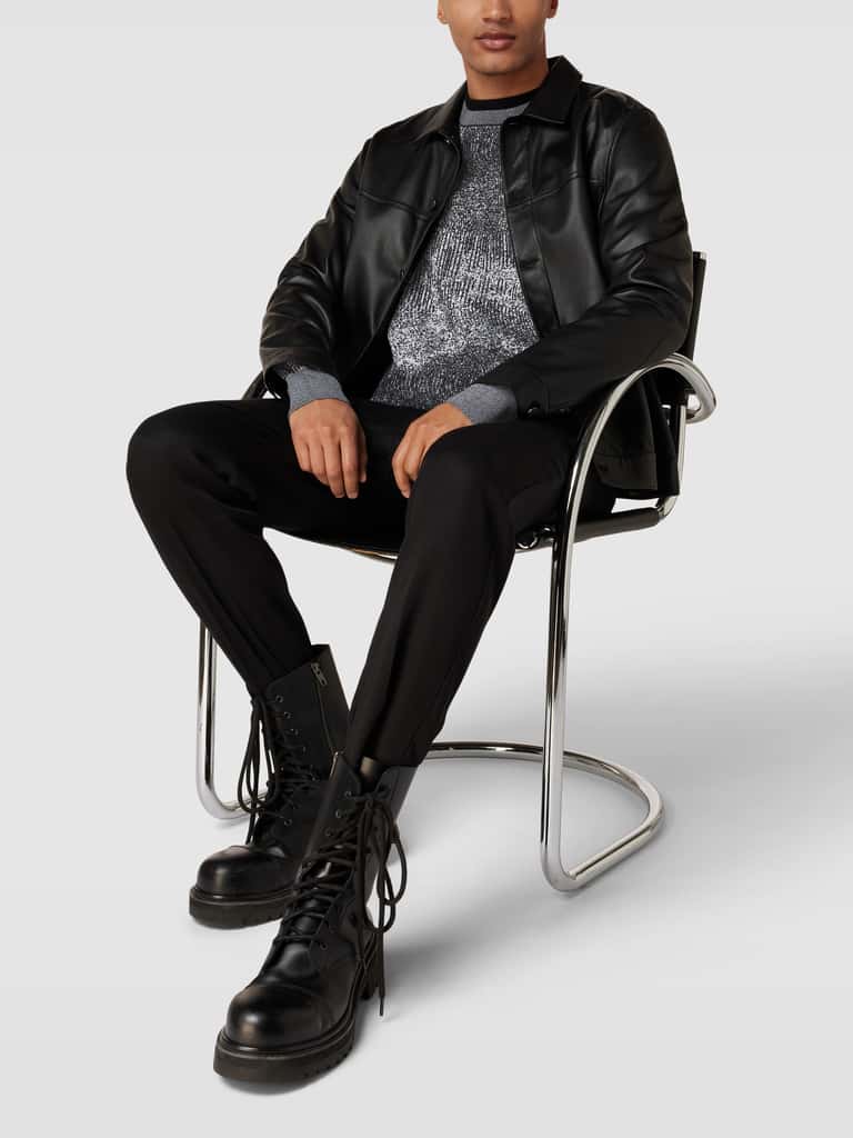 CK Calvin Klein Sweatshirt met labeldetail, model 'FANCY JACQUARD' in