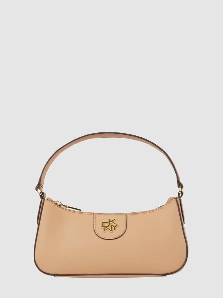 DKNY Pochette aus Leder Modell 'Carol' (beige) online kaufen