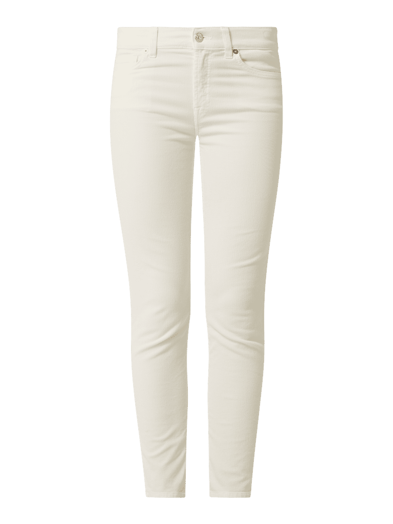 Mode Broeken Corduroy broeken 7 For All Mankind Corduroy broek zwart gestreept patroon casual uitstraling 
