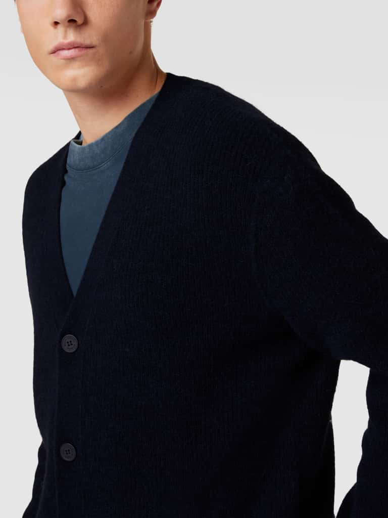 Marc O\u2019Polo Gebreid jack met korte mouwen beige casual uitstraling Mode Gebreide artikelen Gebreide jacks met korte mouwen Marc O’Polo 