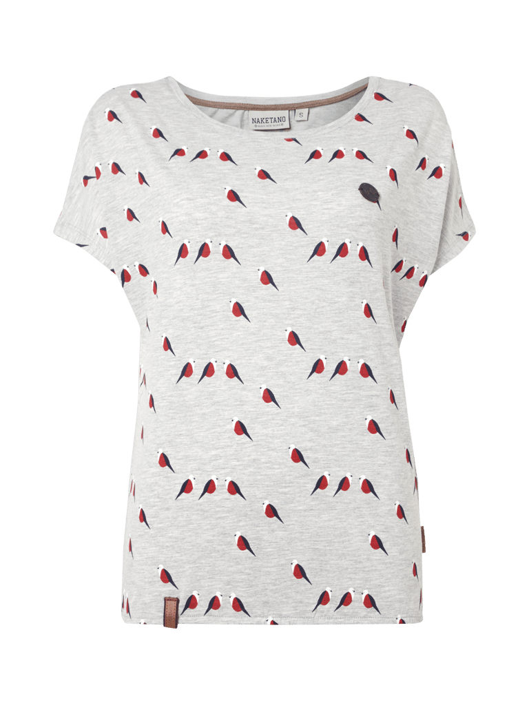 T-Shirt Naketano Femme - Taille L - Gris - Occasion