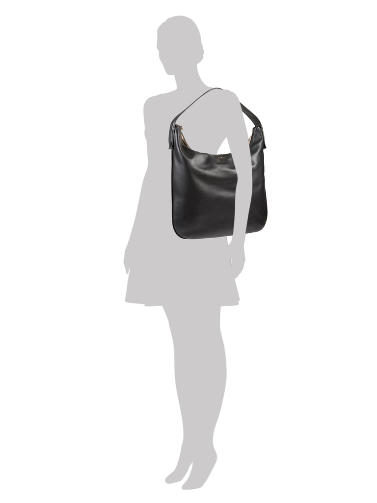 DKNY Hobo Bag aus echtem Leder (black) online kaufen