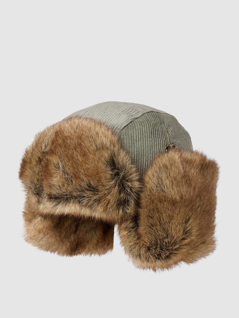 GURU-SHOP, Muts met oorbeschermers, rood, Eén maat